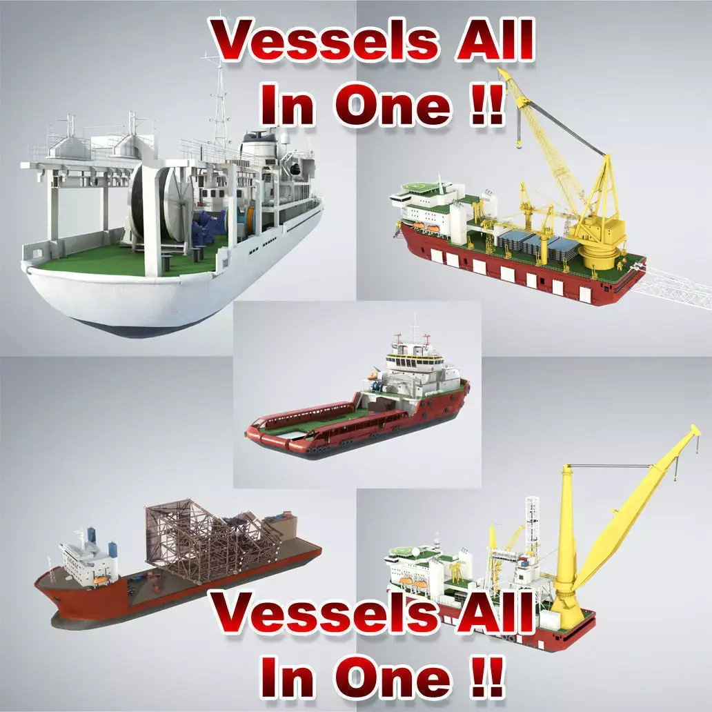 Vessels Bundle 3D model