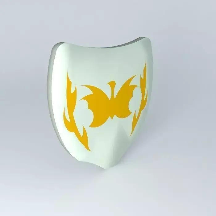shield white yellow Free 3D model