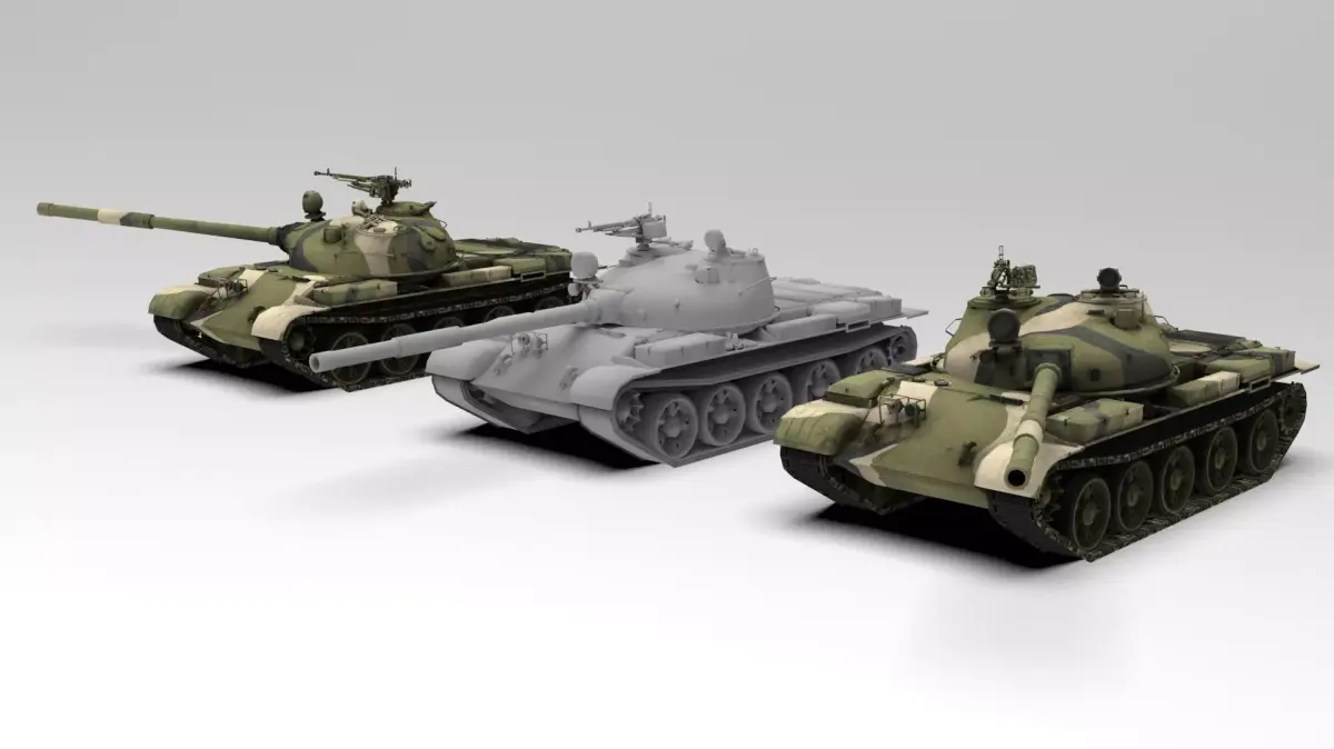 TANK  T-62   3D model