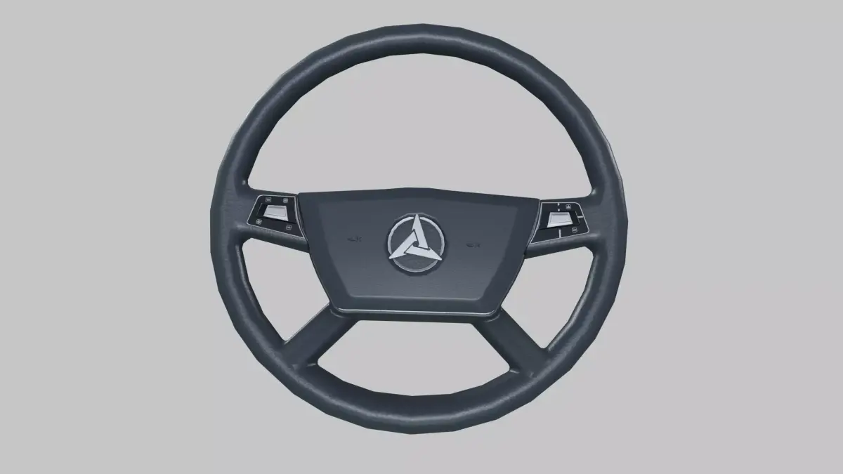Steering Low-poly 3D model