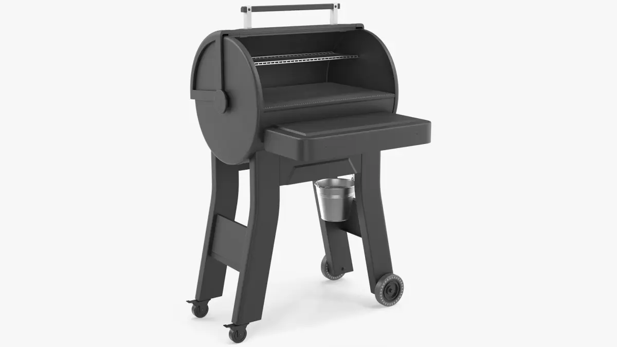 BBQ Smoker Grill without Food 3D model