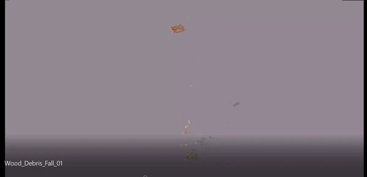 Wood Debris Fall 01 Low-poly 3D model