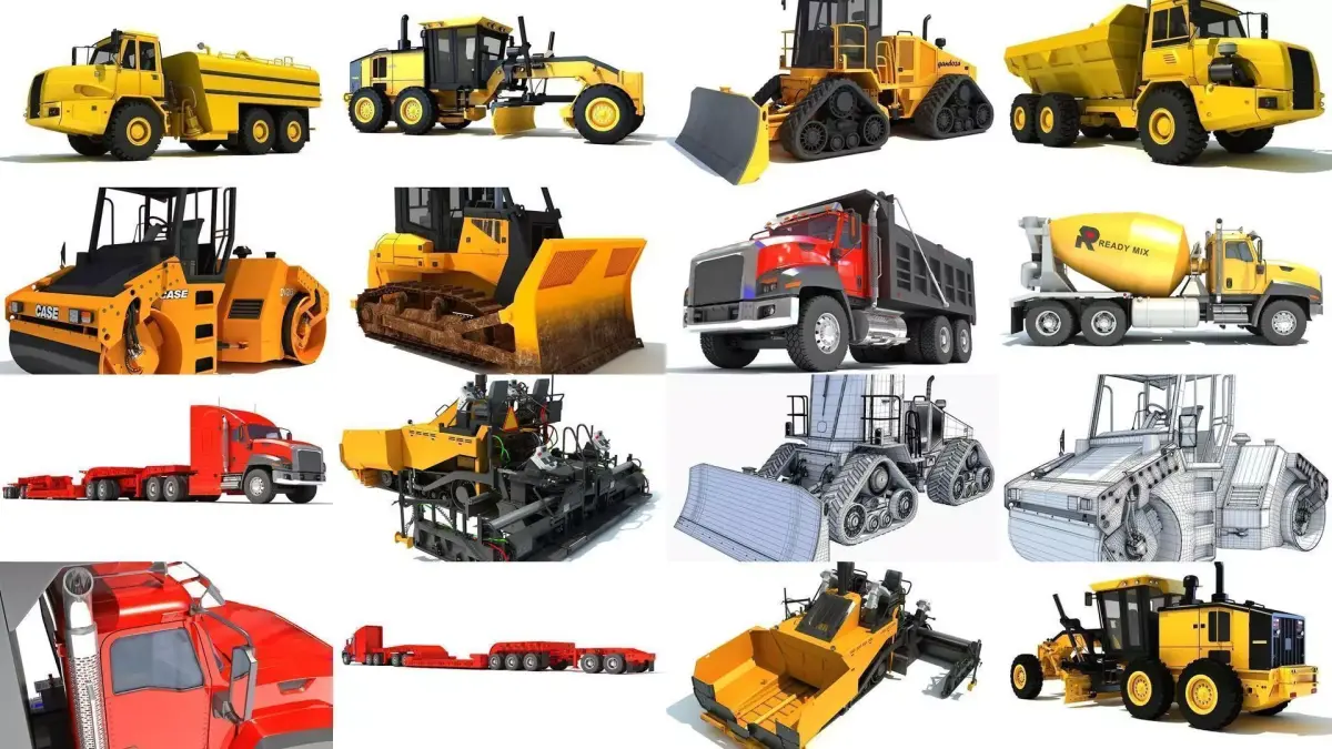 Roadworks Collection 3D Models 3D Model Pack