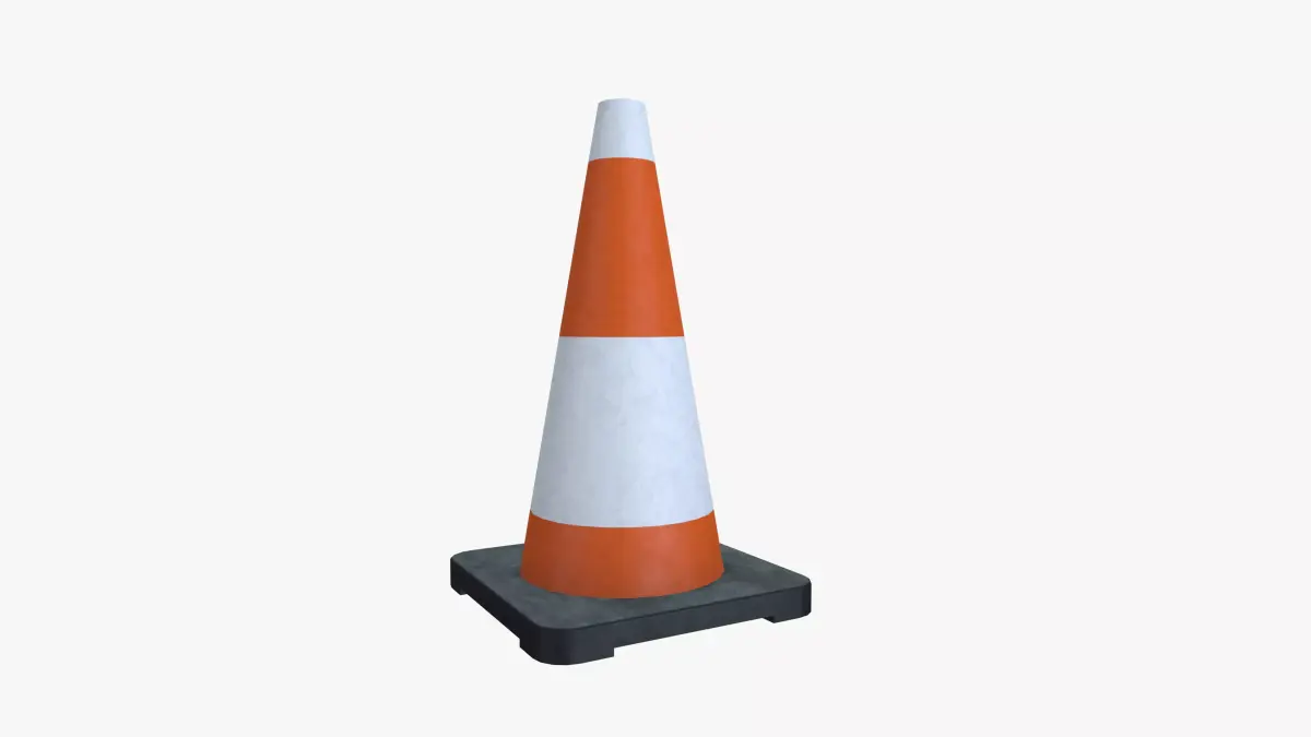Traffic cone 3D model get