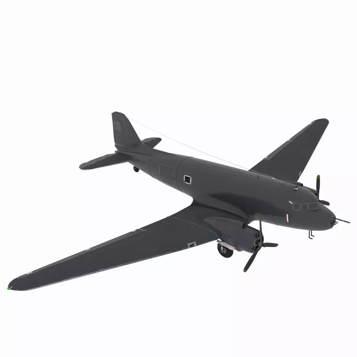 Aircraft04 airplane flying 3D model