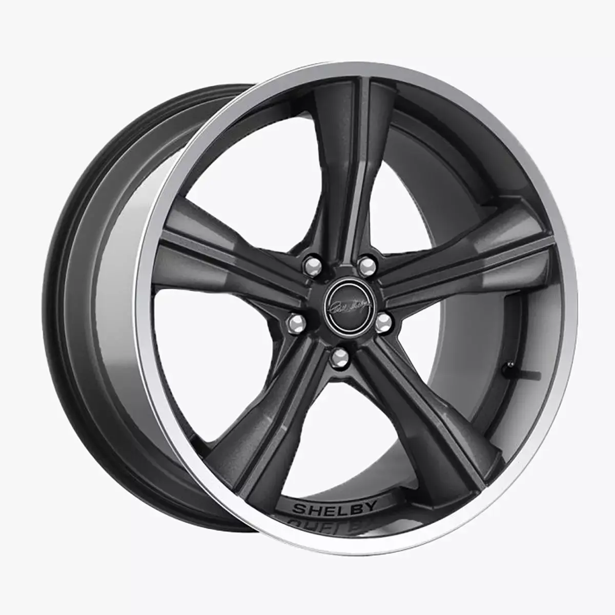 Carroll Shelby Wheel  CS11 Wheel Gloss Gunmetal With Polished  Low-poly 3D model
