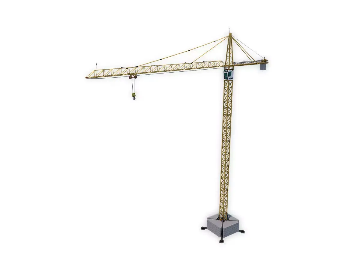 Tower Crane Low-poly 3D model shop