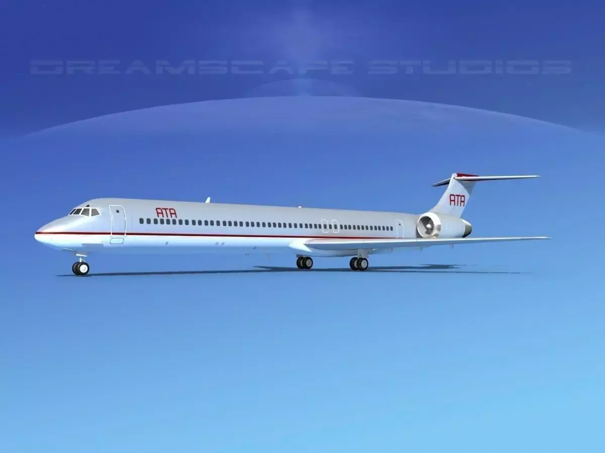 McDonnell Douglas MD83 ATA Airlines 3D model