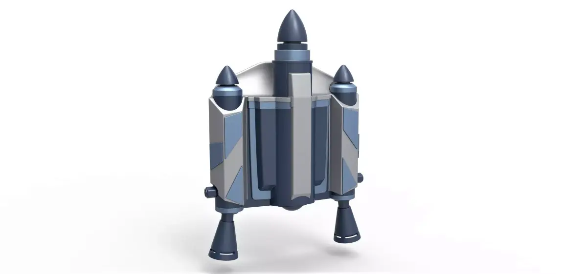 Jango Fett Jetpack from Star Wars Attack of the Clones 2002 3D print model
