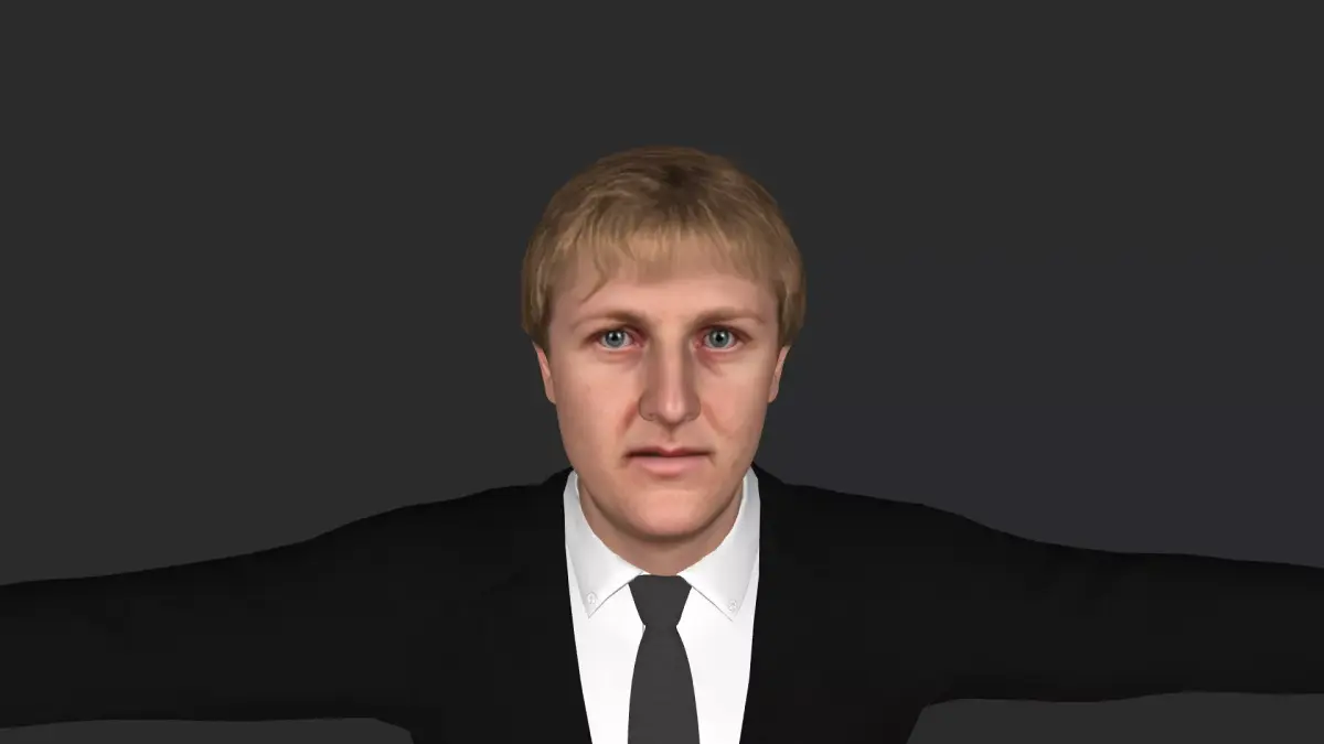 Larry Bird Hyper Realistic Full Body Rigged Character 3D model