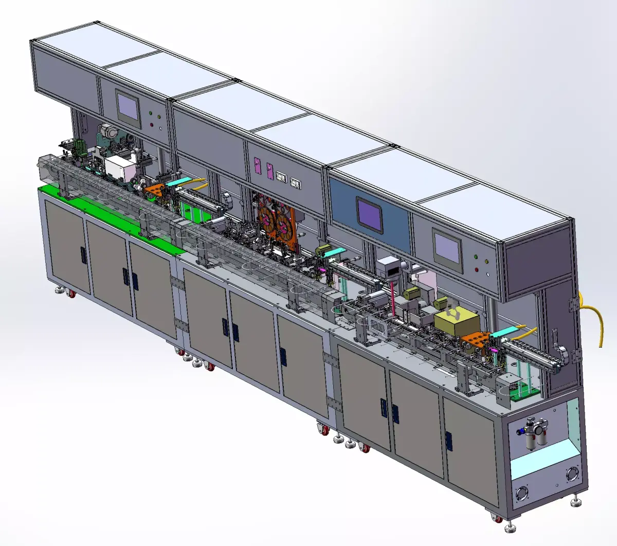 Peeling and weaving to remove cotton thread 3D model