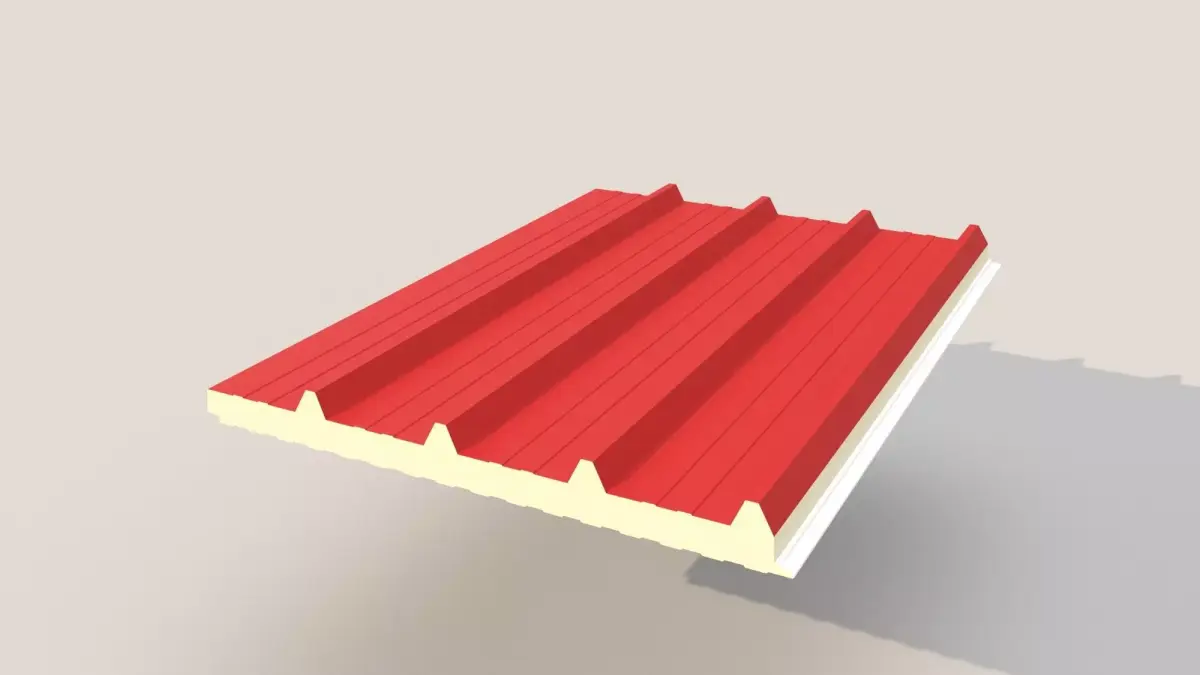 Polyurethane  Sandwich Panel Free 3D model