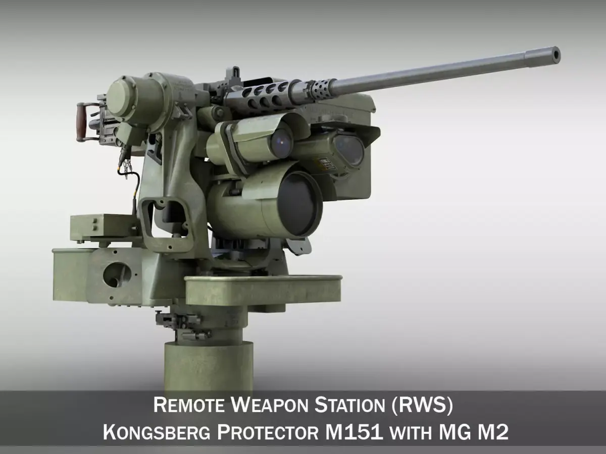 RWS M151 Protector with M2 3D model