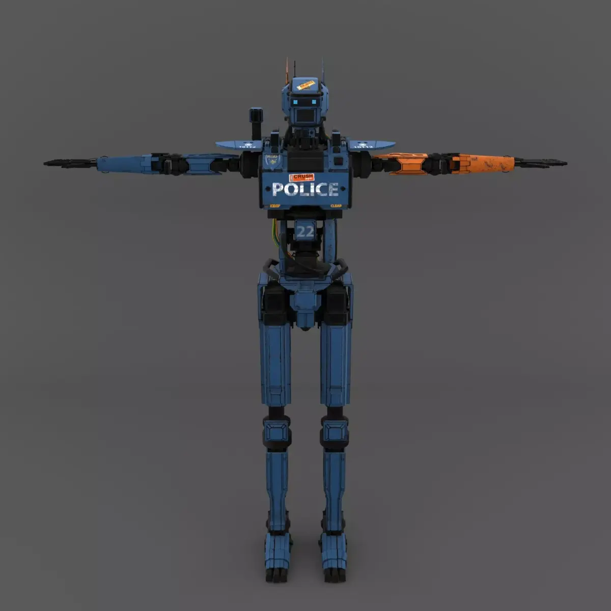 Chappie Textured 3D model
