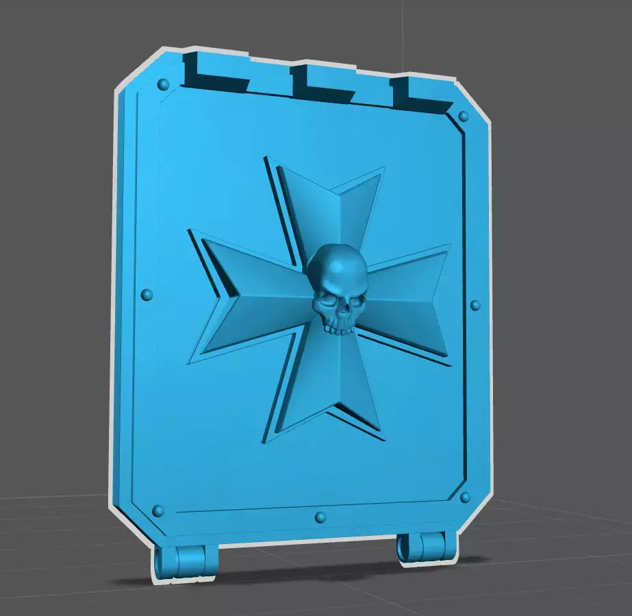 Templar Rhino Skull Door Alt  3D model