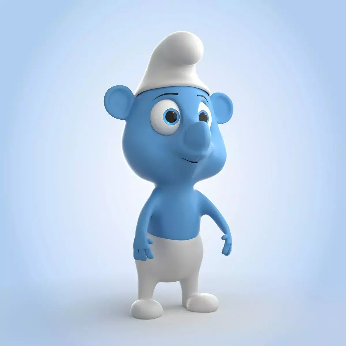 Smurf character 3D model
