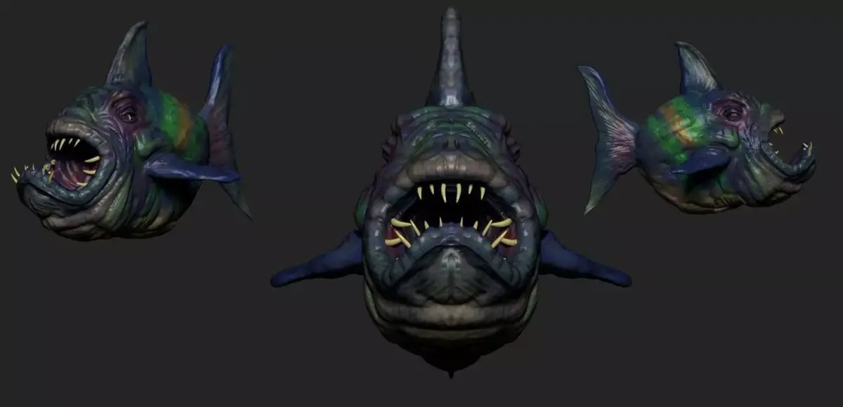 Big Fish Low-poly 3D model