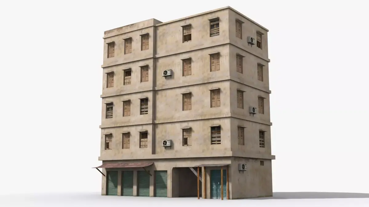 Arab Middle East Building x1 Low-poly 3D model