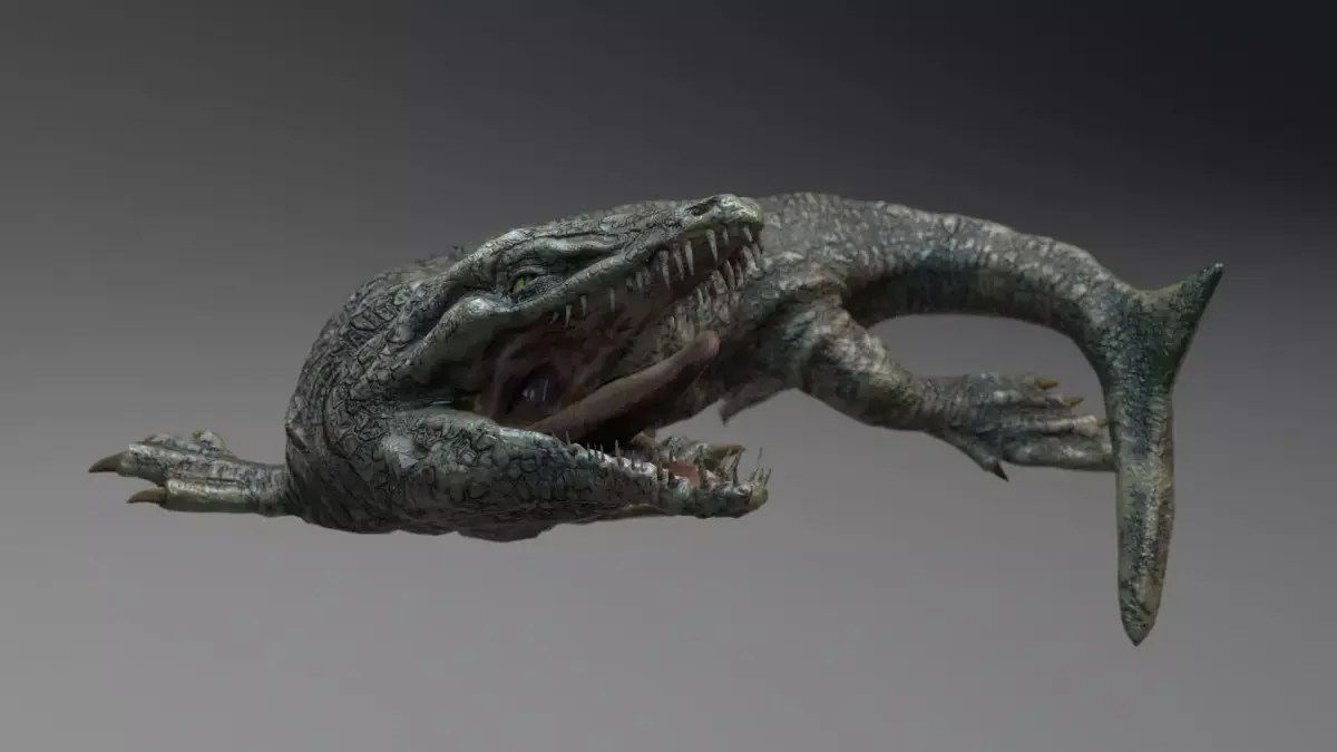 Dinosaur Dakosaurus SeaMonster Series1 Low-poly 3D model