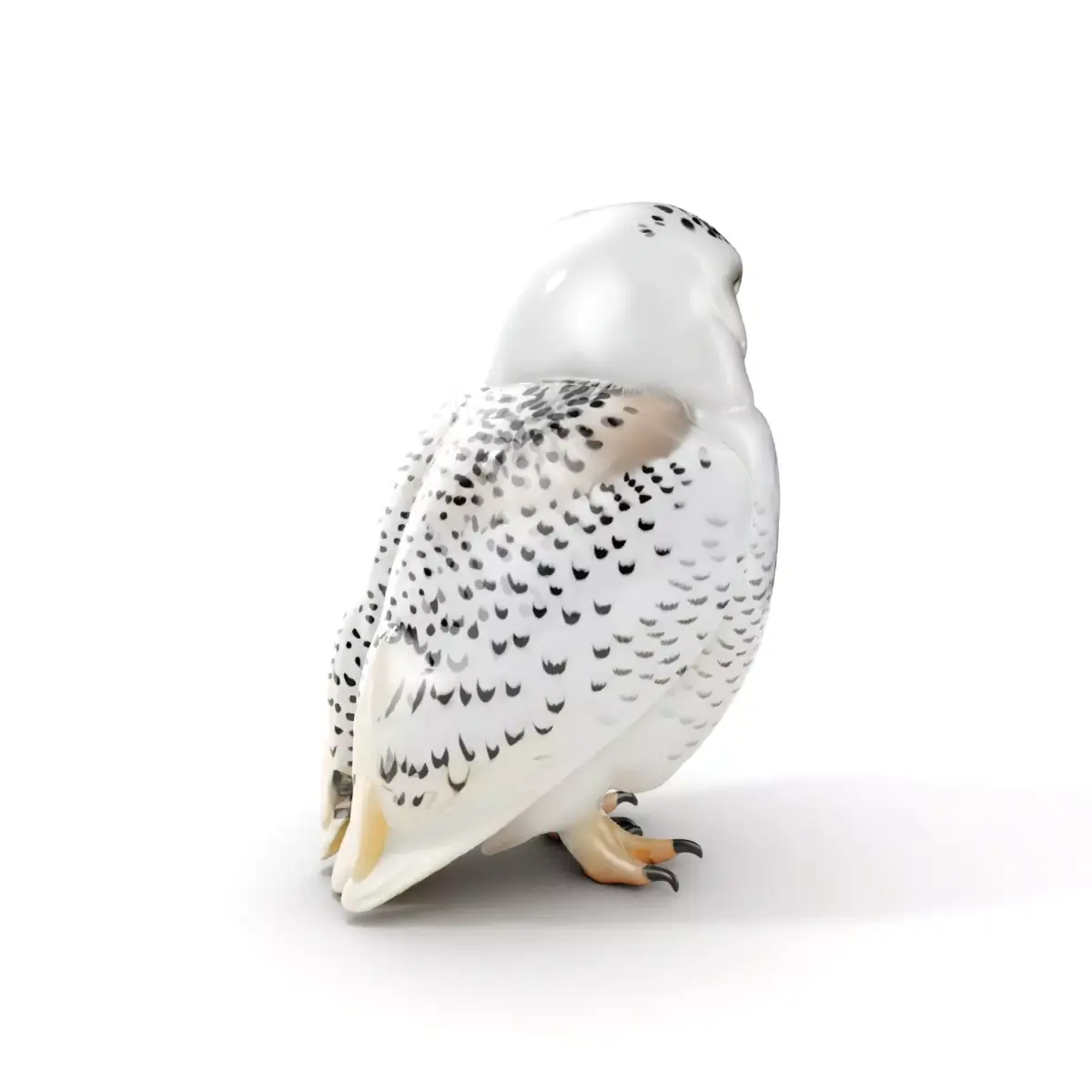 Snowy Owl D Model Pack Low-poly 3D model