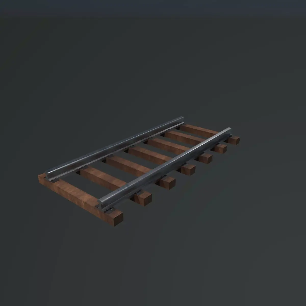Railway track 3D model 3