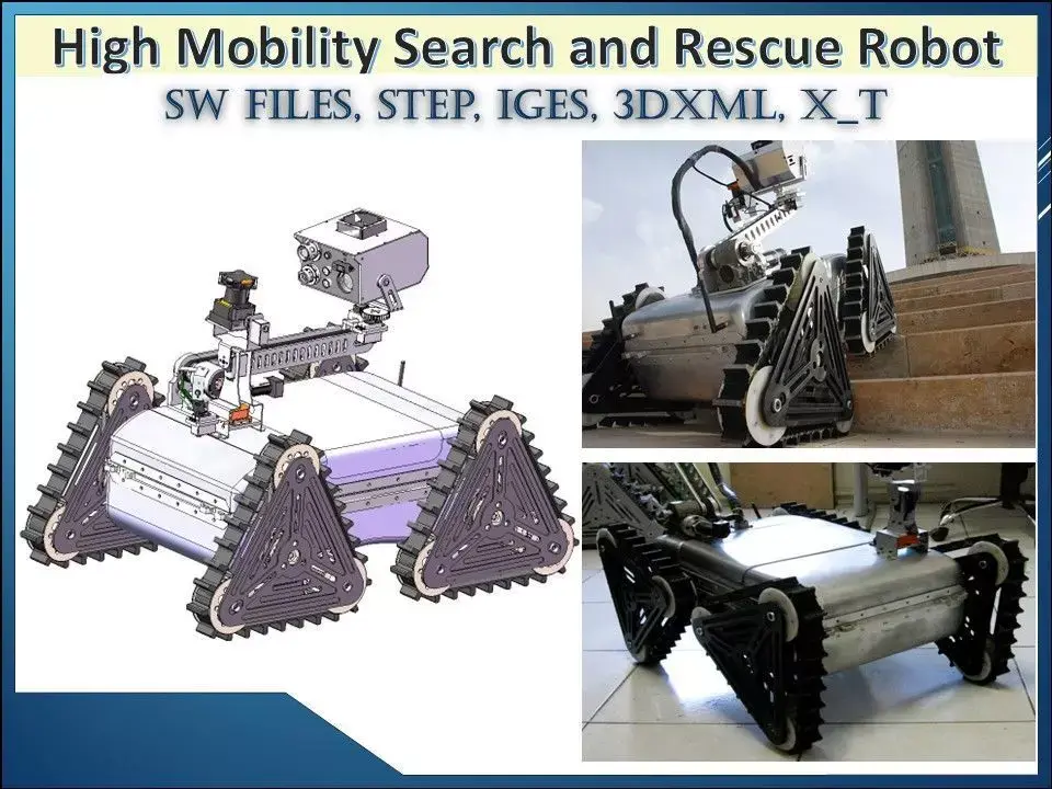 High Mobility Search and Rescue Robot Platform 3D model