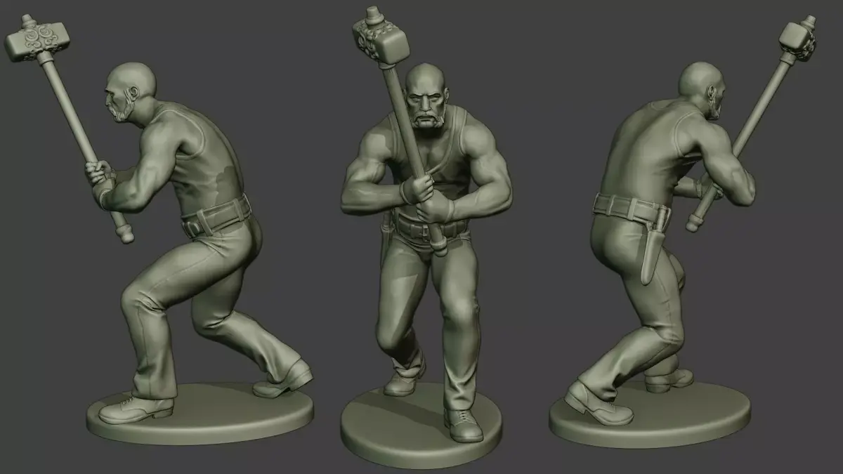Bill HammerMan BH1 0008 3D print model