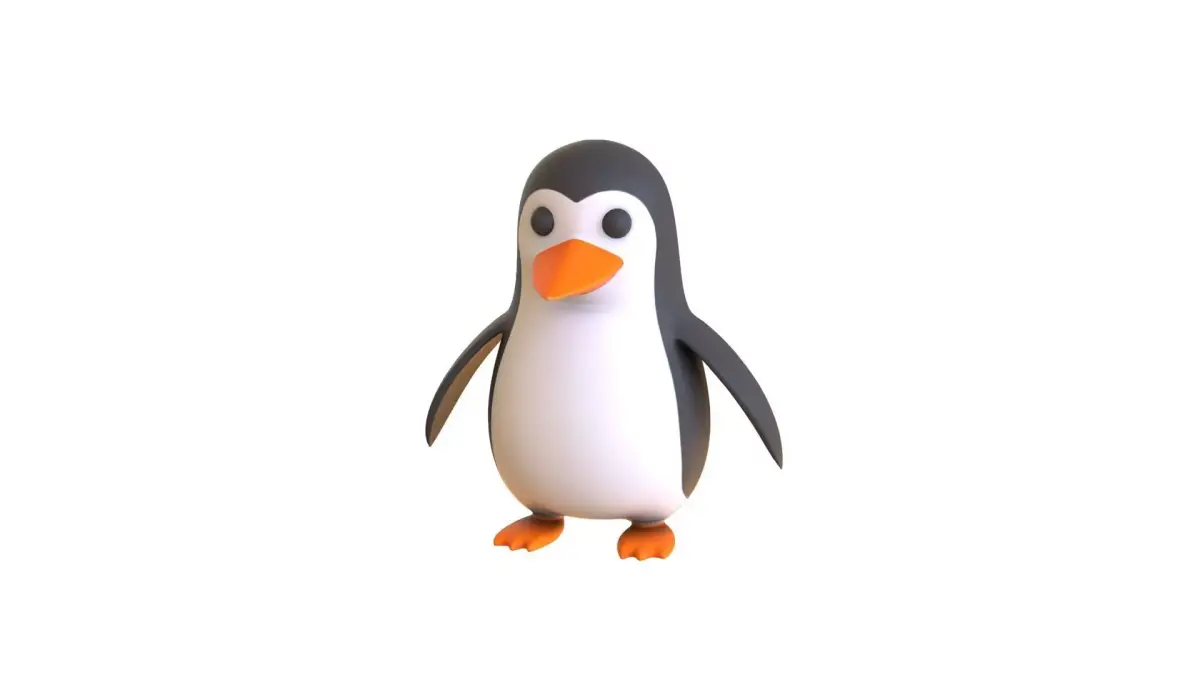 Cartoon Penguin v007 Low-poly 3D model