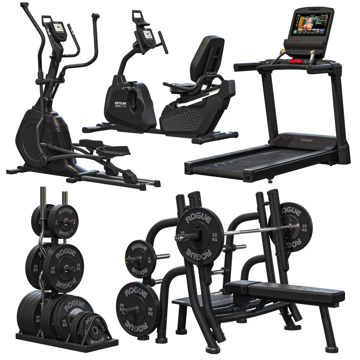 Equipment GYM 5 3D model