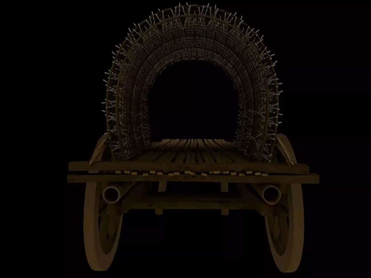 Indian Bullock Cart 3D model