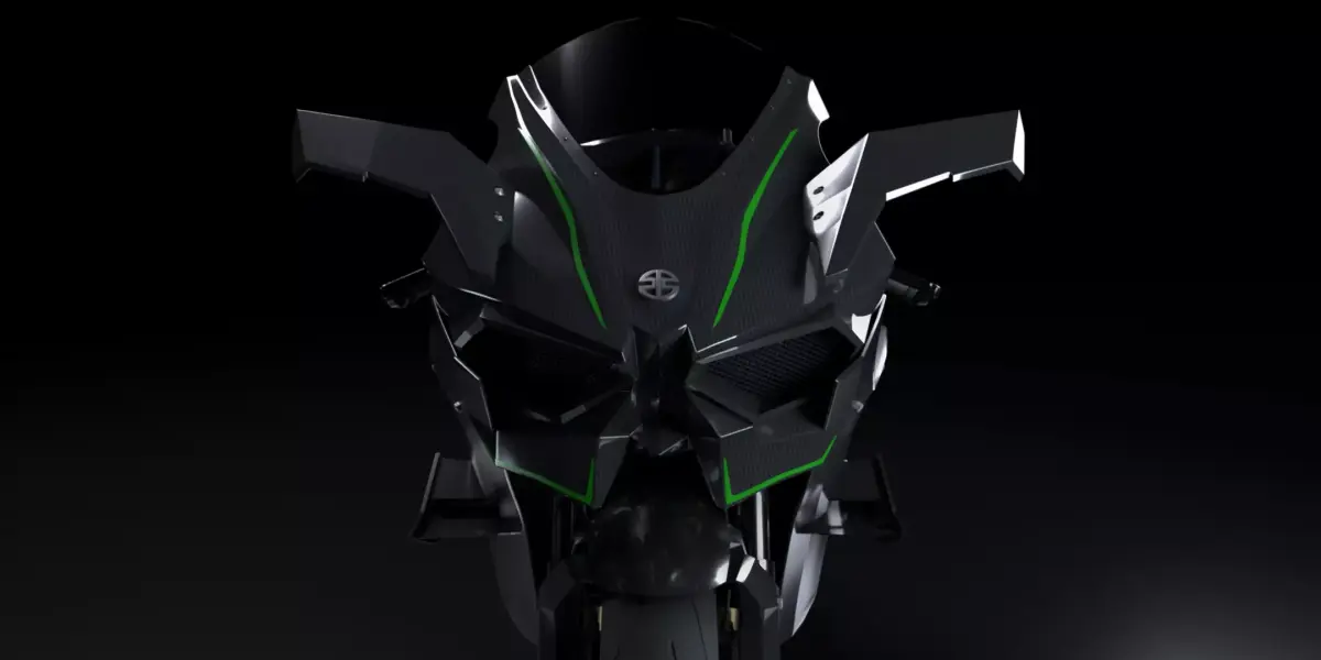 Kawasaki Ninja H2R 3D model