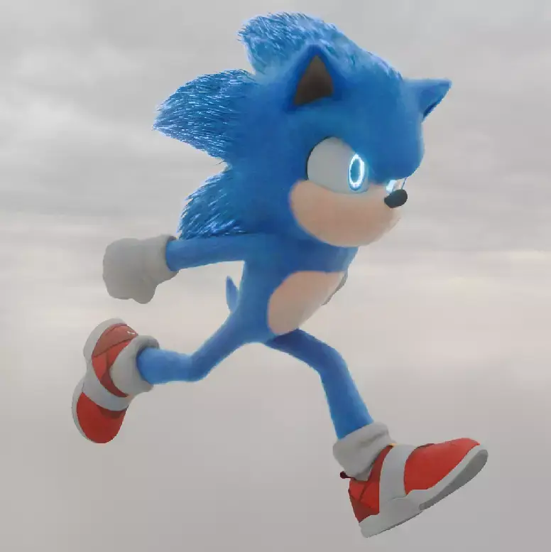 sonic movie model 3d Free low-poly 3D model