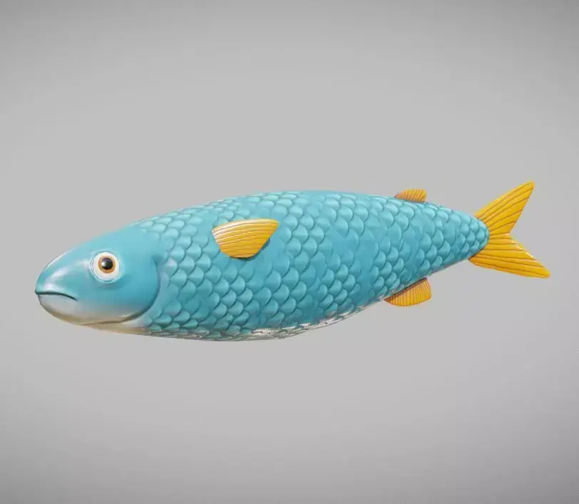 Stylized Fish Low-poly 3D model