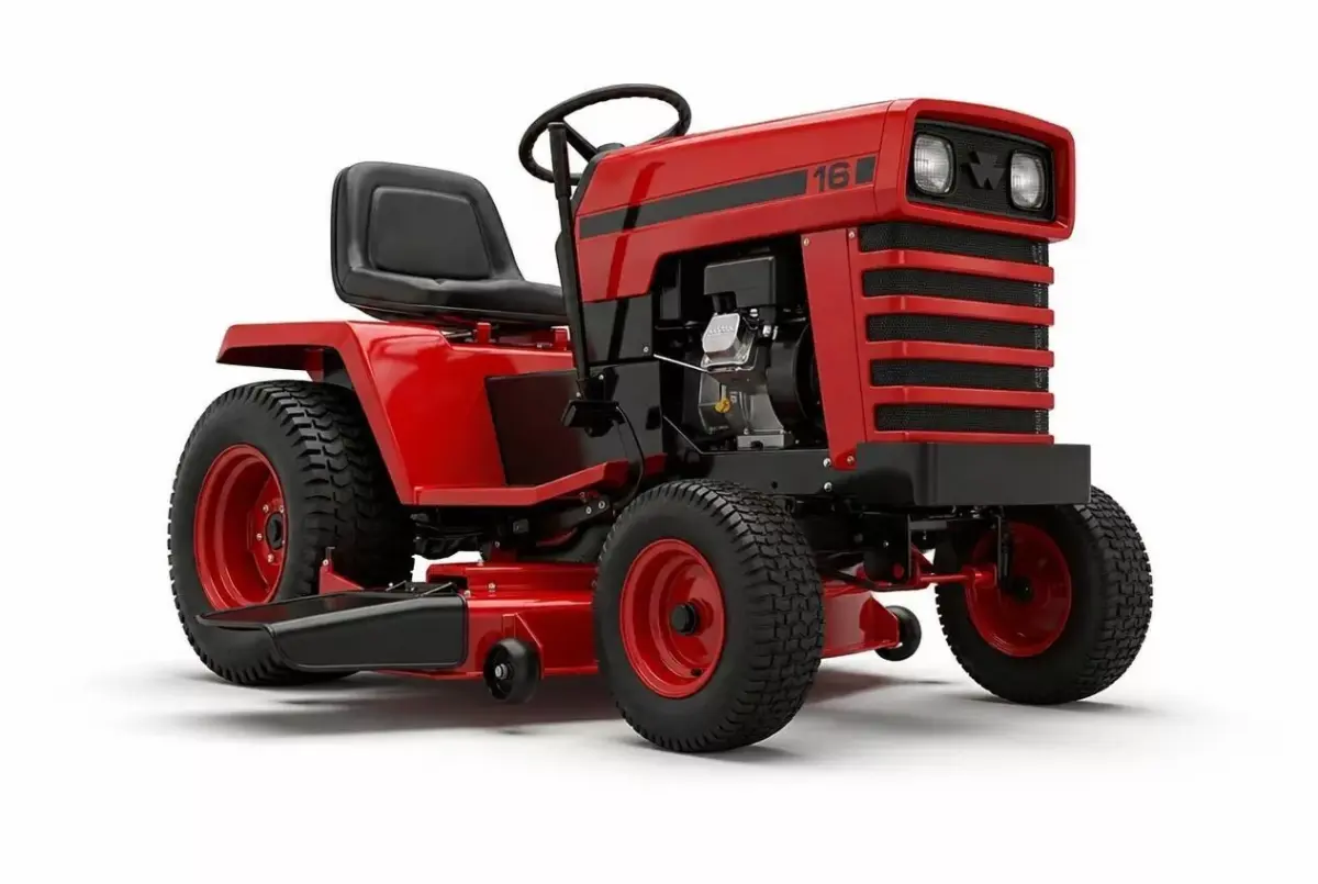Retro Garden Tractor 3D model