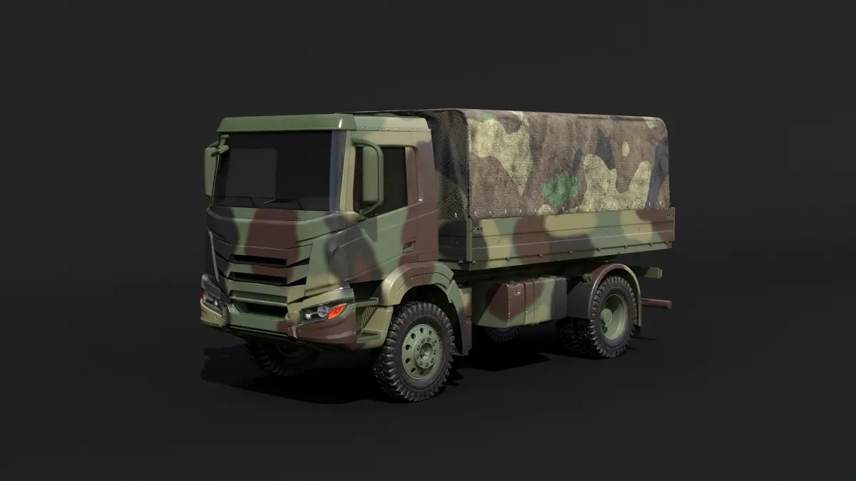 Generic Military Camo Truck 3D model purchase