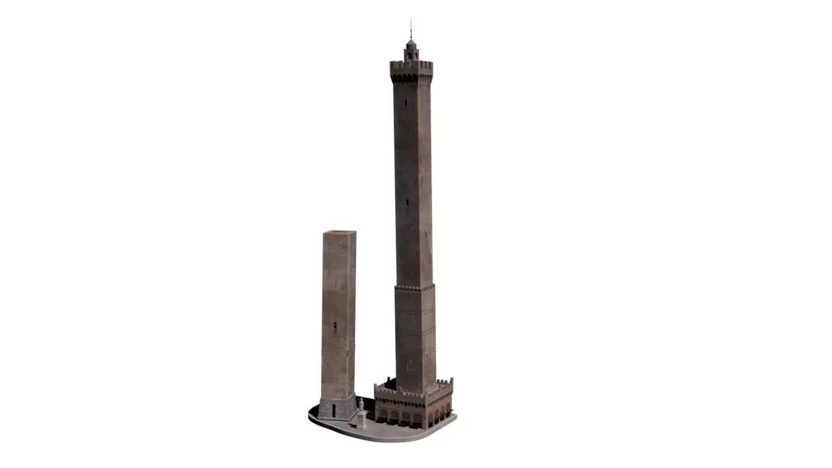 Towers of Bologna 3D model