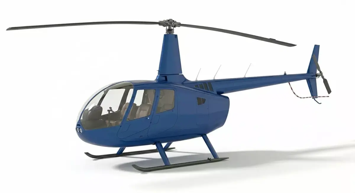 Light Utility Helicopter Blue Edition 3D model