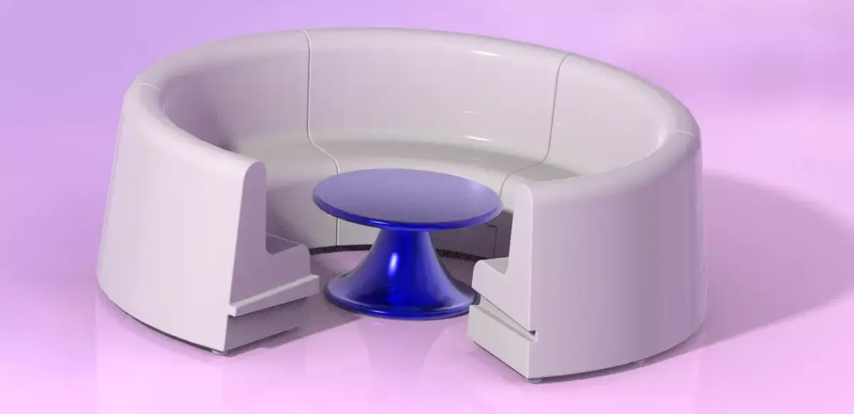  Set di Arredo in Polietilene Rotostampato Rotationally Molded Free 3D model