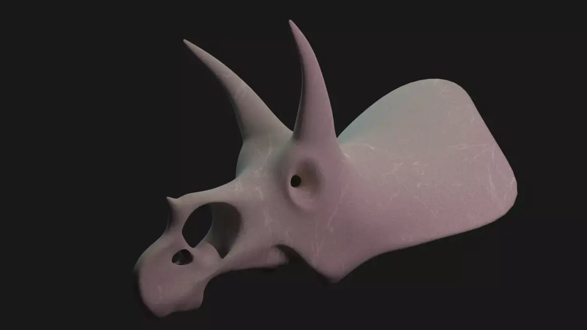 Triceratops skull 3D model