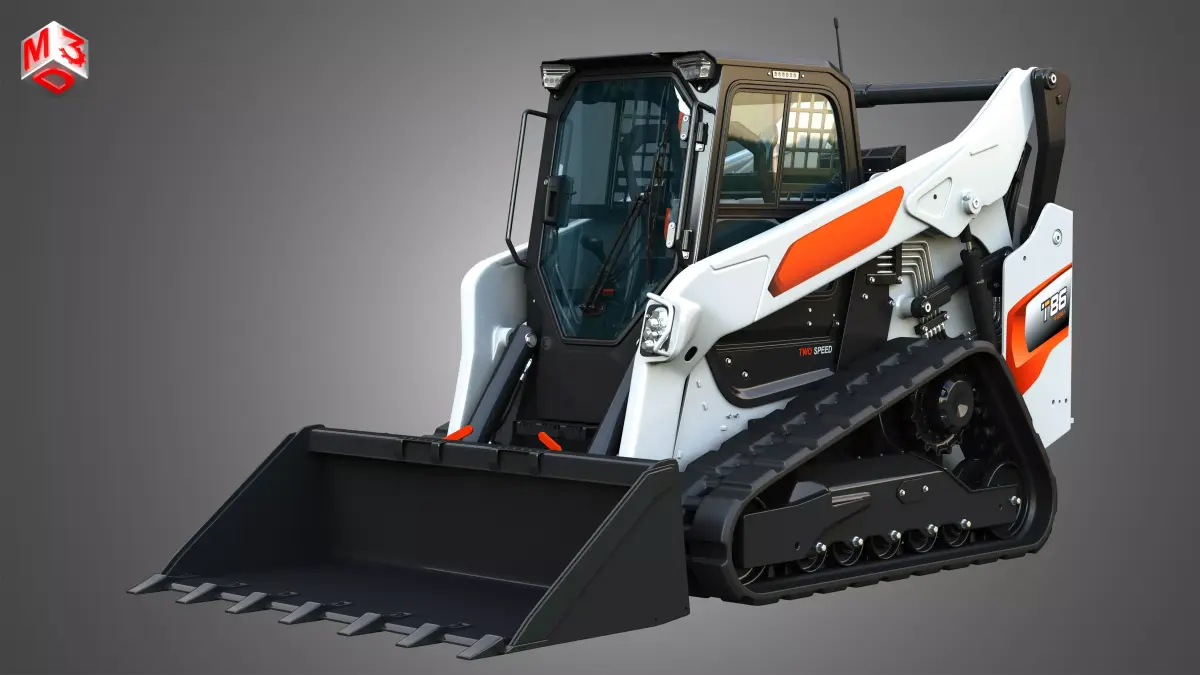 T86 Compact Track Loader - Bucket 3D model