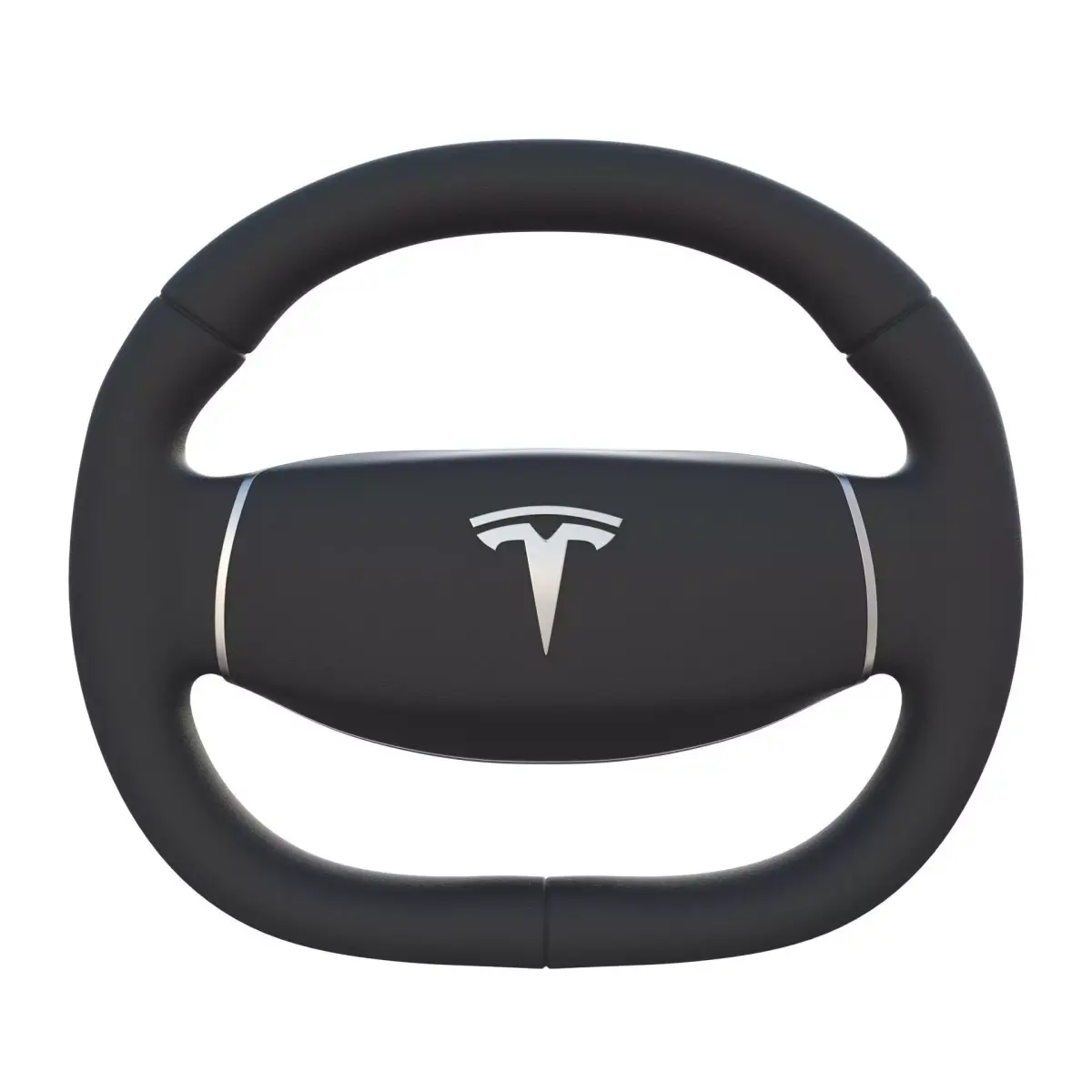 Tesla Model 3 Steering Wheel Low-poly 3D model