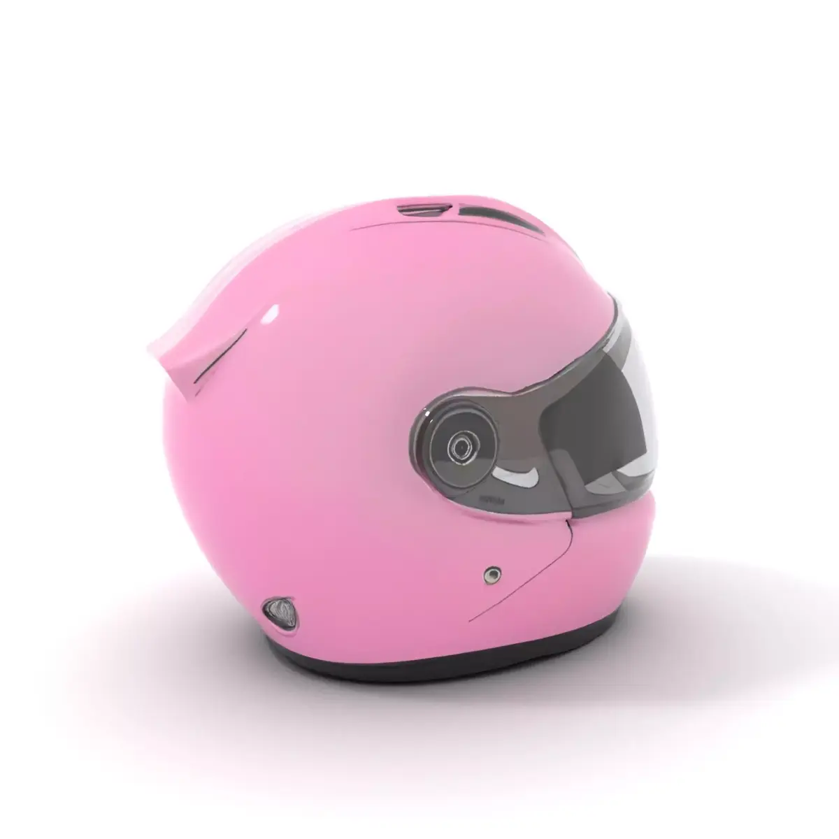 Pink Motorcycle Helmet model pack Low-poly 3D model