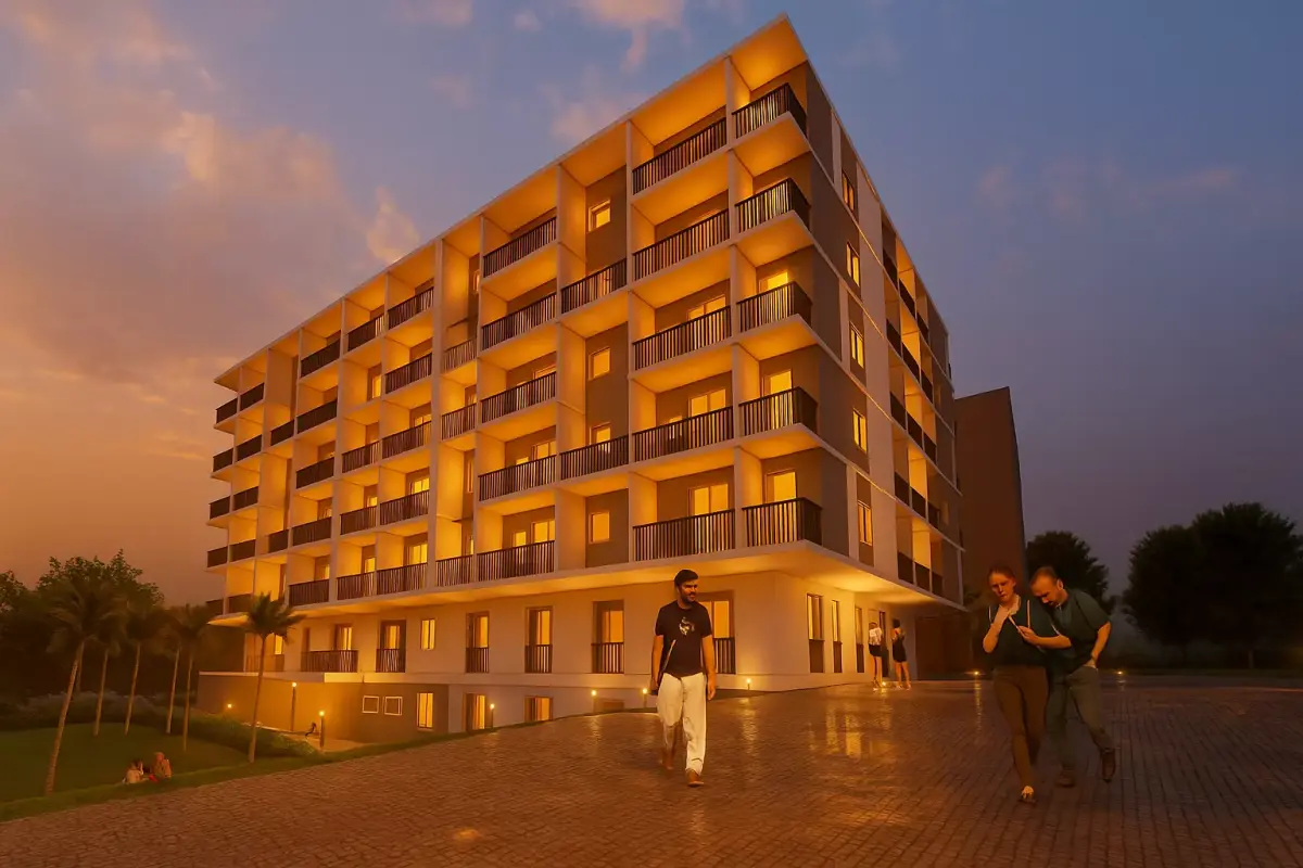 8 Floor Modern Hotel Building SketchUp and Lumion 3D Model 3D model