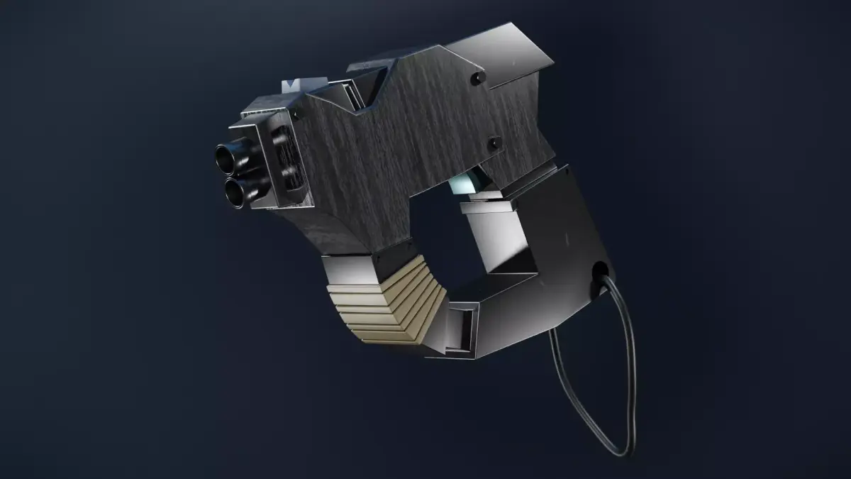Sci Fi Blaster 3D Game Asset Low-poly 3D model