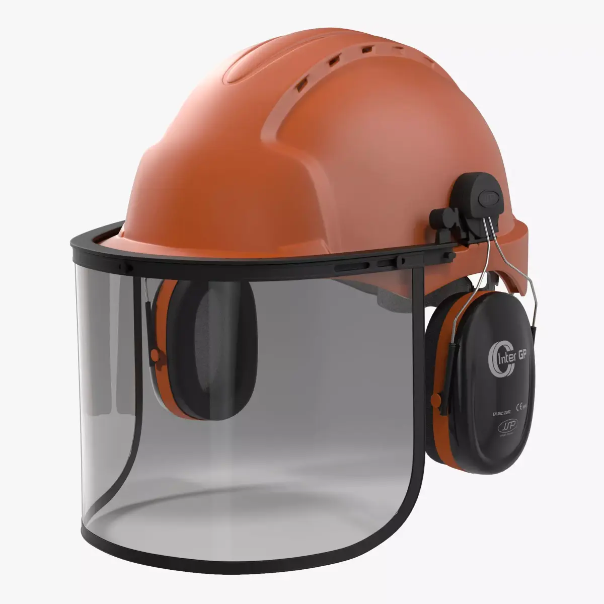 Safety Helmet 2 Orange 3D model