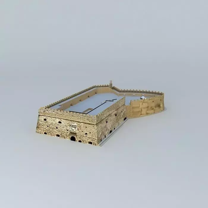 Venetian fortress koules Heraklion 3D model