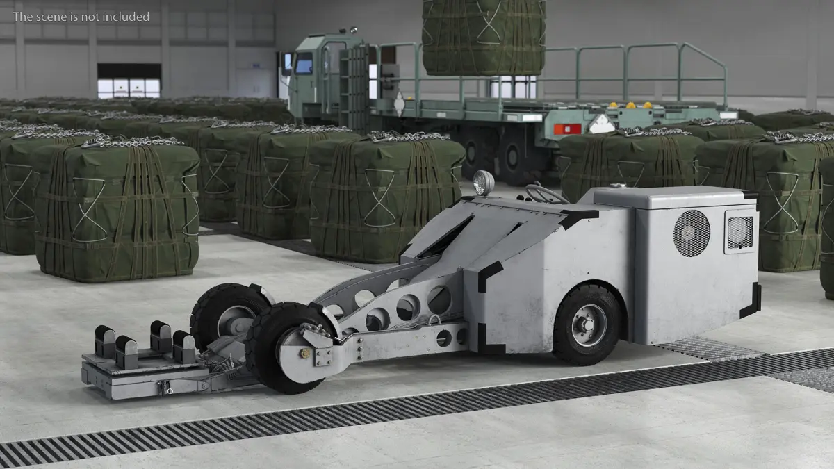 Ammunition Loading System Rigged 3D model