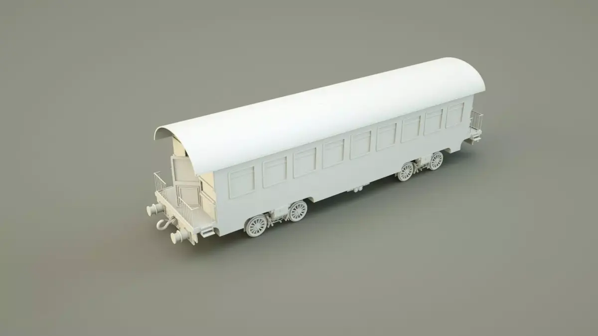 Train vagon 3D model purchase