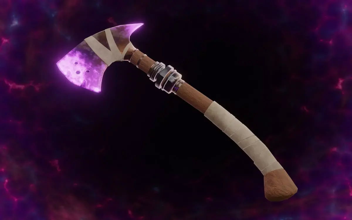 Shadow Axe - Elemental Axe - Model 01 Low-poly 3D model