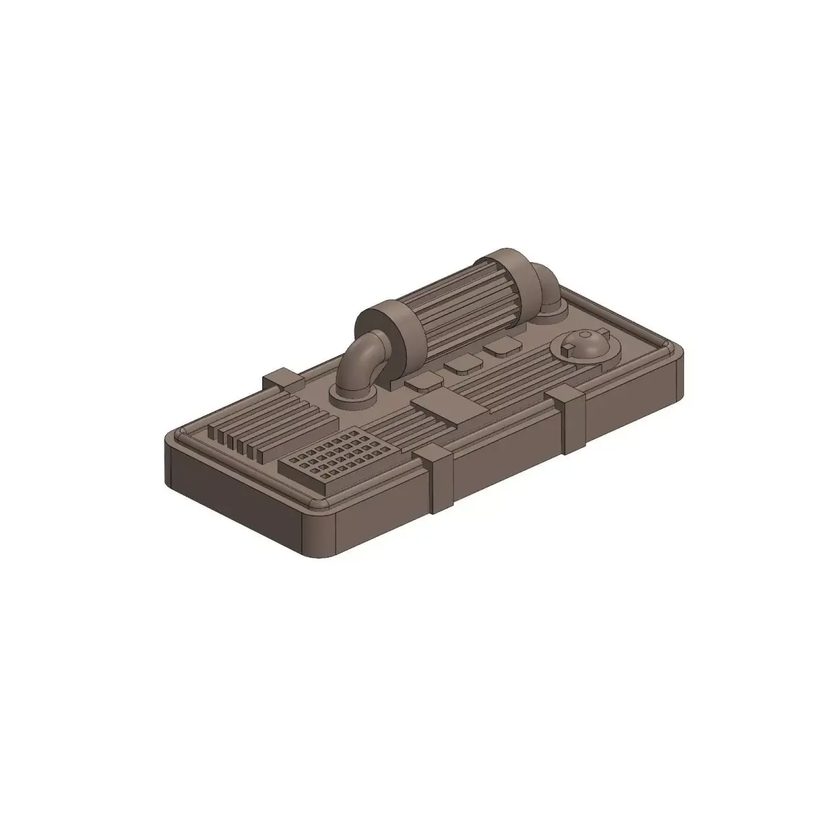 Star Wars Inspired Wall Mounted Sci-Fi Cooling Panel 3D print model